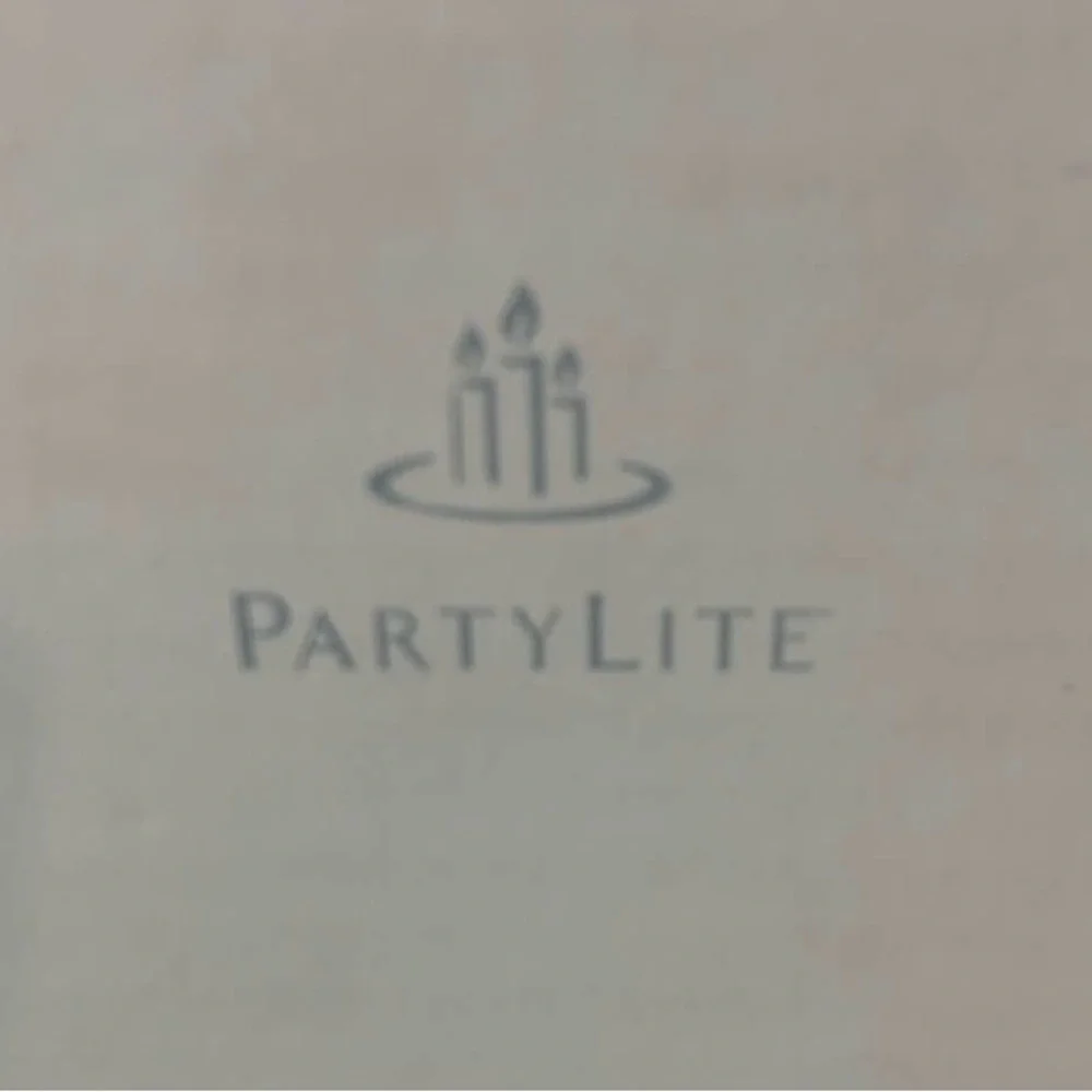 FINAL PRICE PartyLite Snowy Hurricane 12 inch Lamp